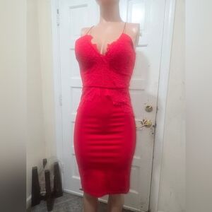 Angel Red Lace Dress